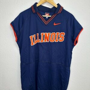 Nike Illinois Polo Navy and Orange Tee